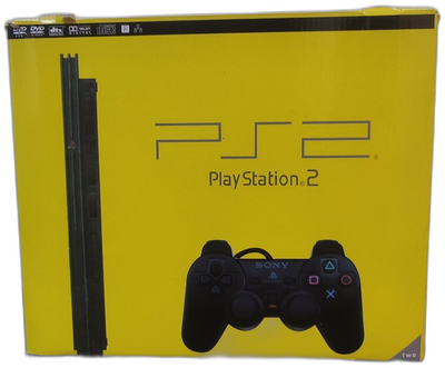 Sony PlayStation 2 Slim Yellow Box Console