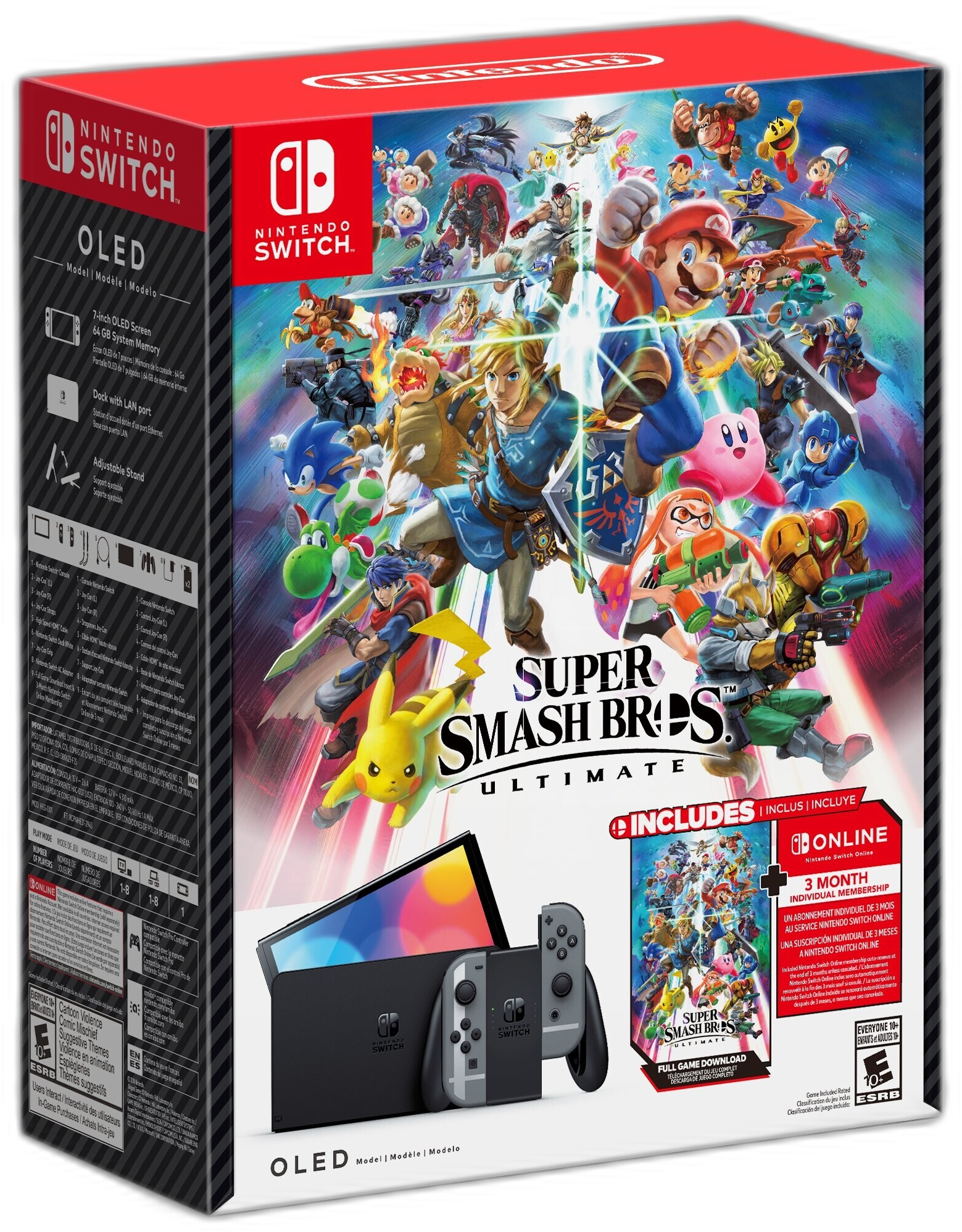 Nintendo Switch OLED Model + Super Smash Bros. Ultimate bundle [NA]