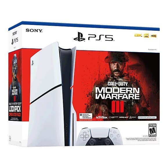 Sony PlayStation 5 Slim White Call Of Duty Modern Warfare III Bundle [NA]