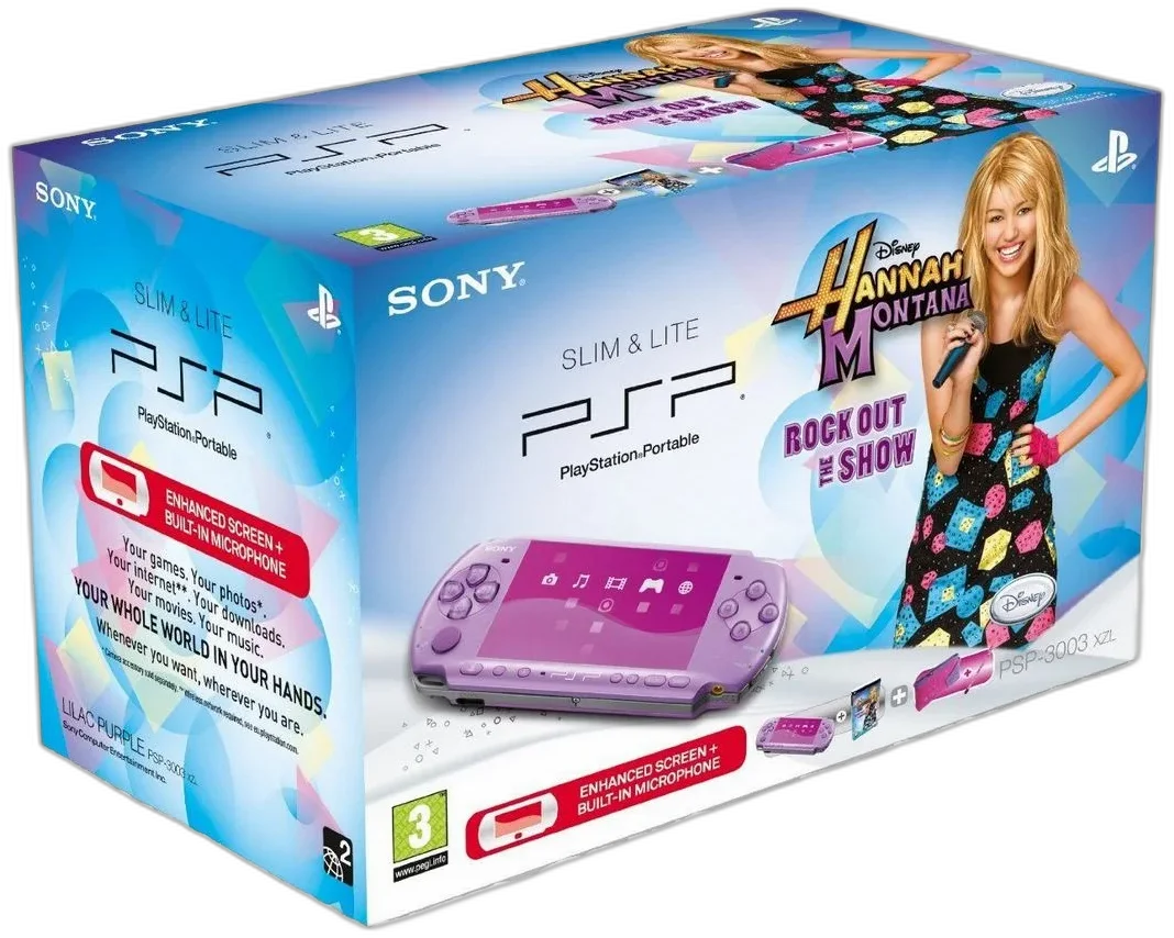  Sony PSP 3000 Purple Hannah Montana Bundle [EU]