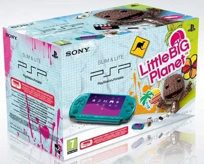 Sony PSP 3000 Turquoise Green Little BIG Planet Bundle