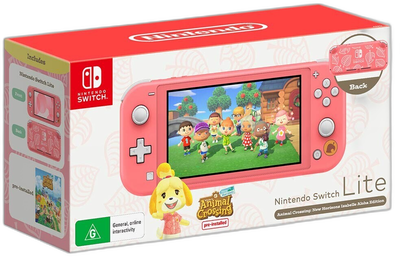 Nintendo Switch Lite Animal Crossing: New Horizons Isabelle Aloha Console [AU]