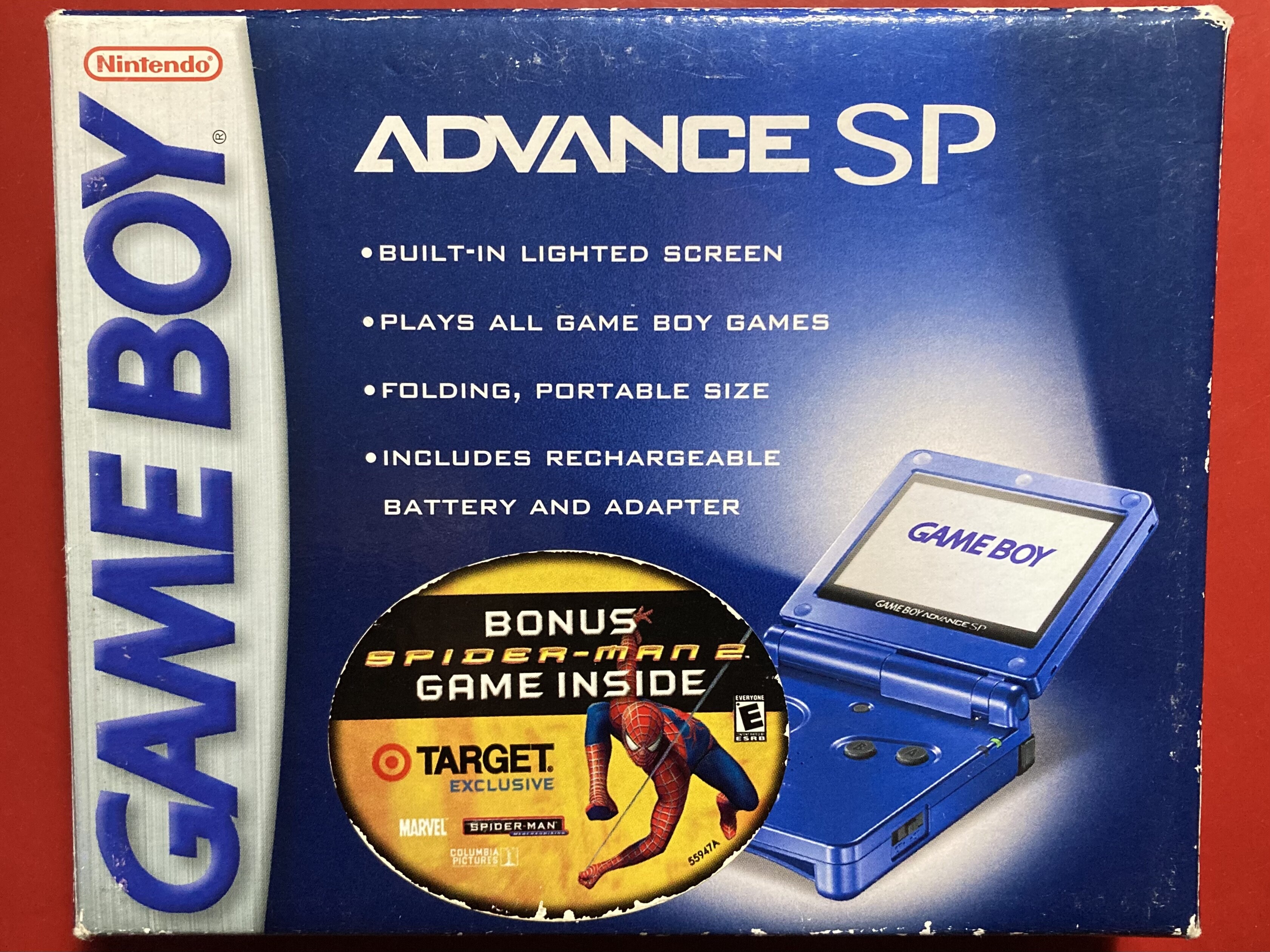  Nintendo Game Boy Advance SP Spider-Man 2 Bundle