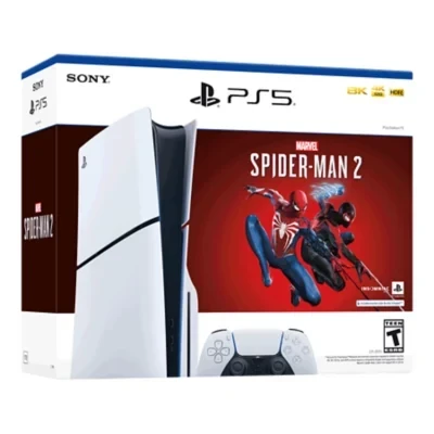  Sony PlayStation 5 Slim White Spider-Man 2 Bundle [NA]