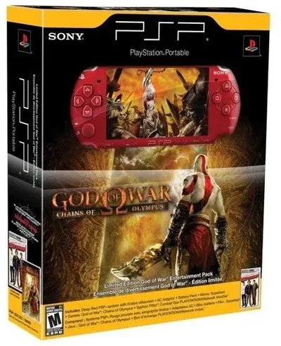 Sony PSP 2000  God of War Chains of Olympus Bundle