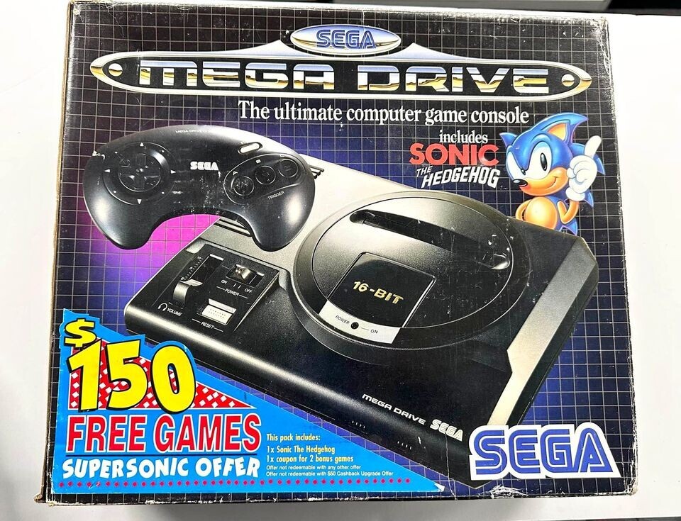  Sega Genesis Mega Drive Sonic Bundle