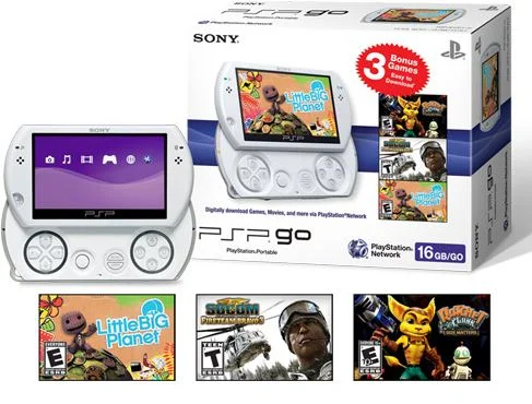  Sony PSP Go White 3 Games Bundle