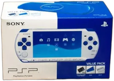 Sony PSP 3000 White and Blue Console