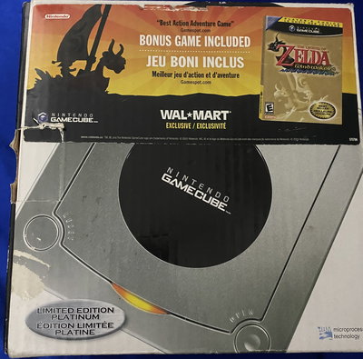  Nintendo GameCube Zelda Windwaker Platinum Bundle