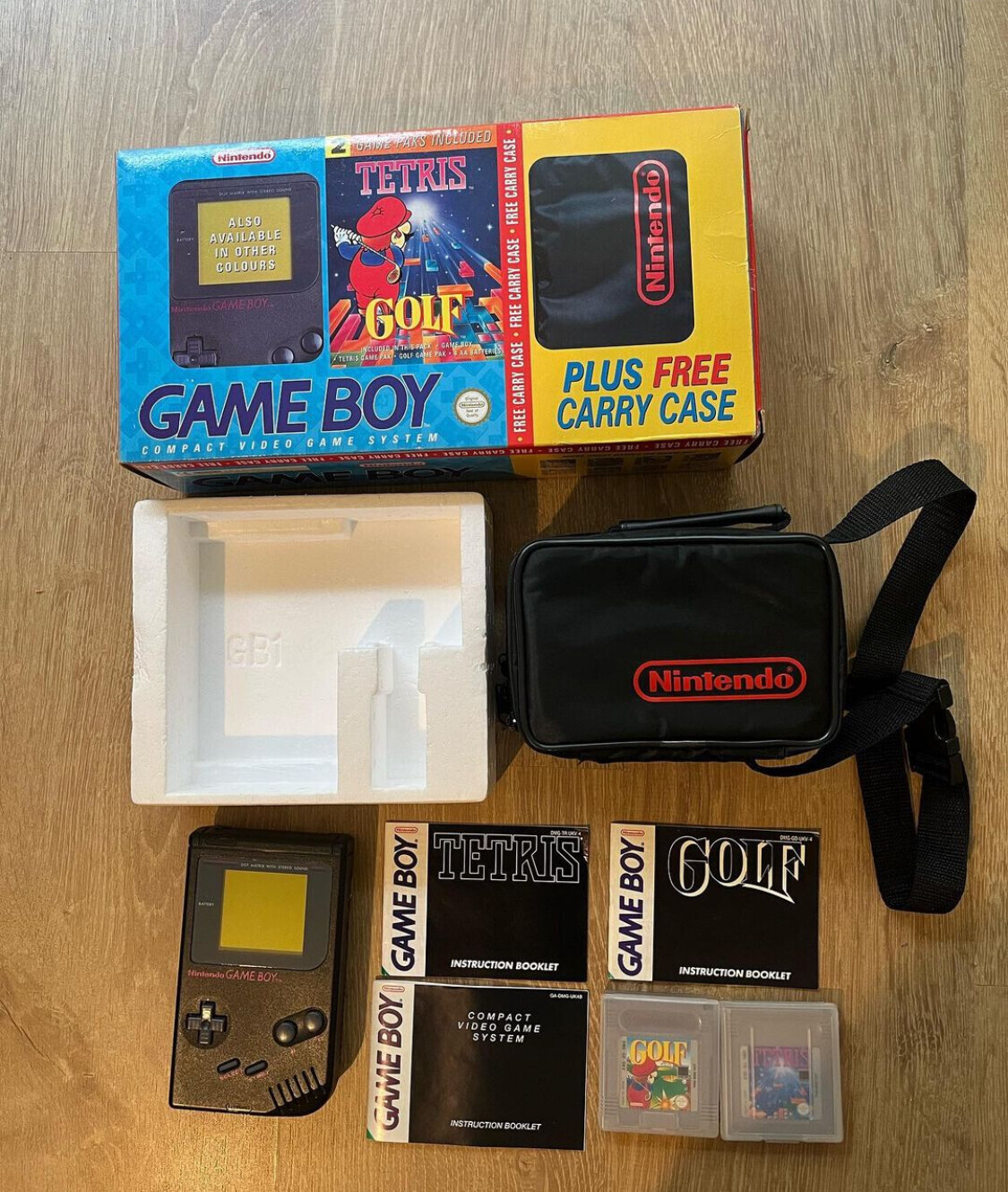  Nintendo Game Boy Big Box Tetris &amp; Golf Non-Windowed Bundle