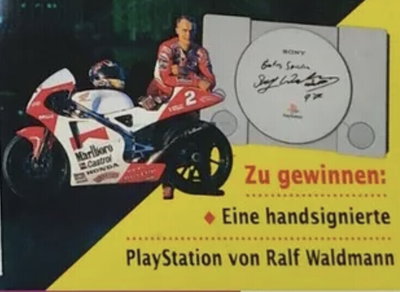 Sony PlayStation Ralf Waldmann Signed Console