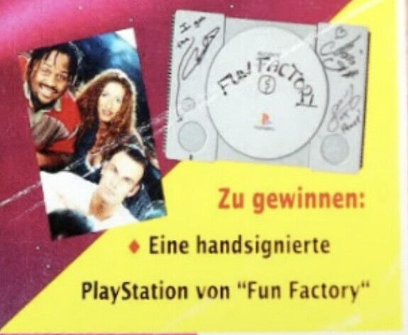  Sony PlayStation Fun Factory Signed Console