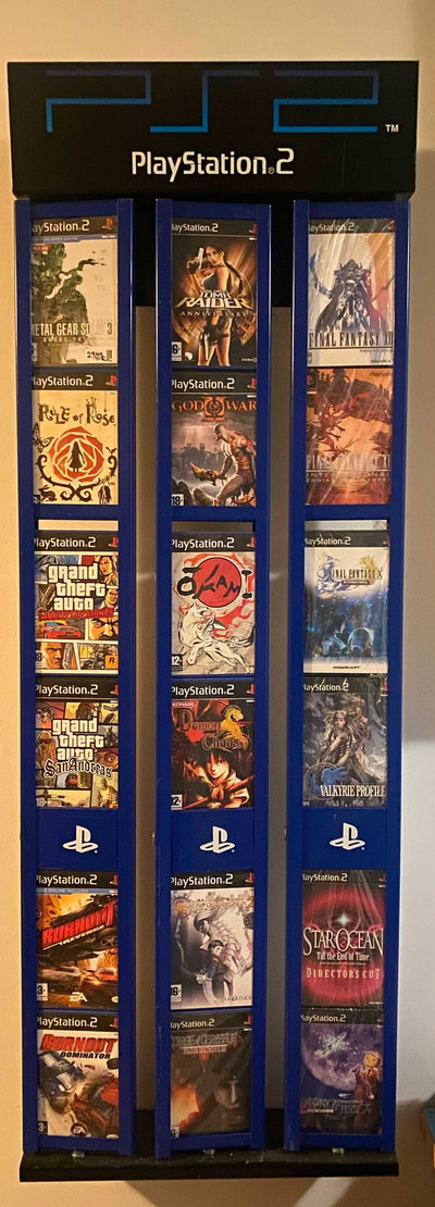Sony PlayStation 2 PS2 Games Shelving