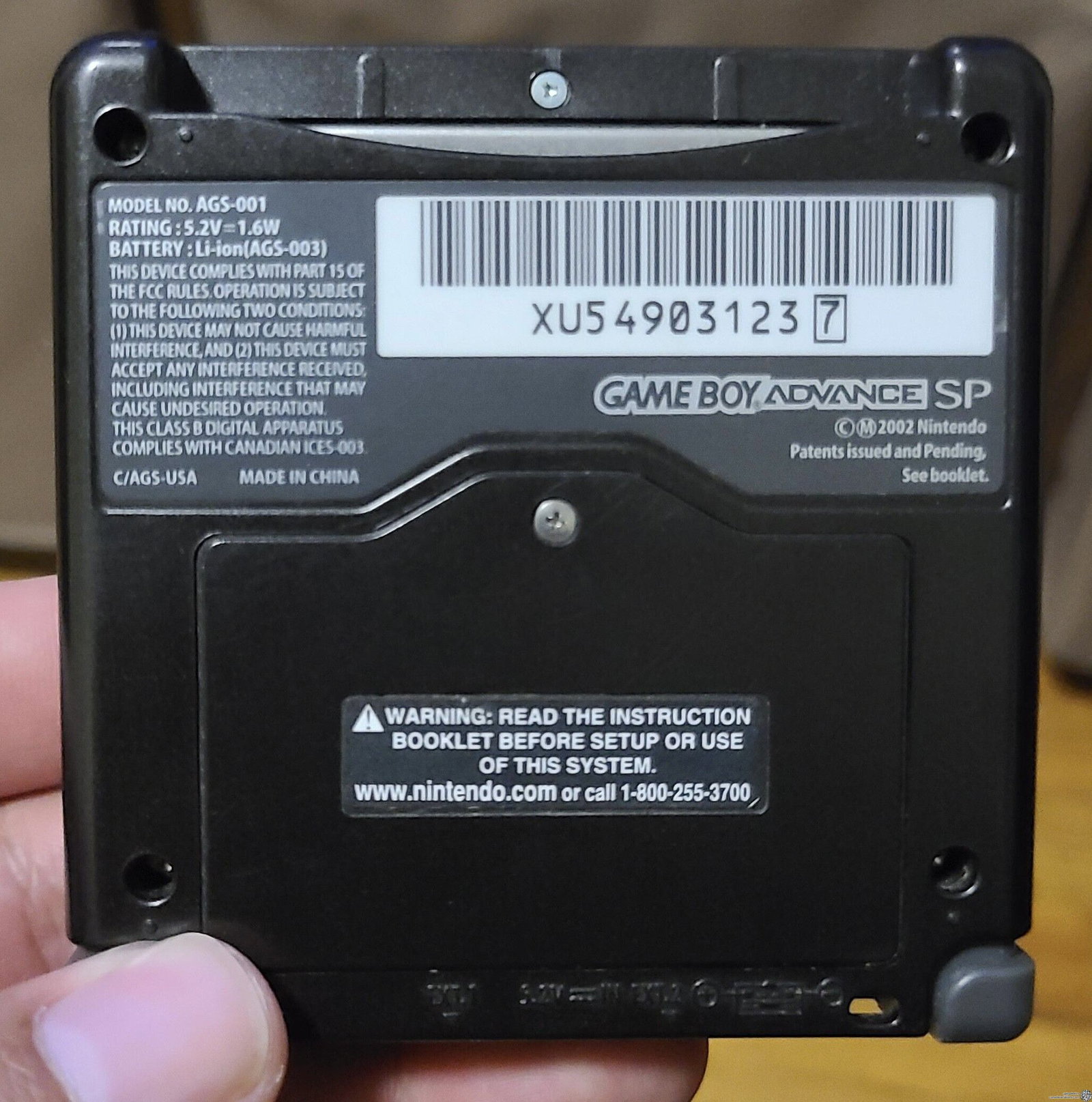 Consolevariations - Nintendo Game Boy Advance SP Black Overture