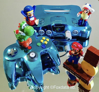 Foxdata Nintendo 64 Electric Blue Console