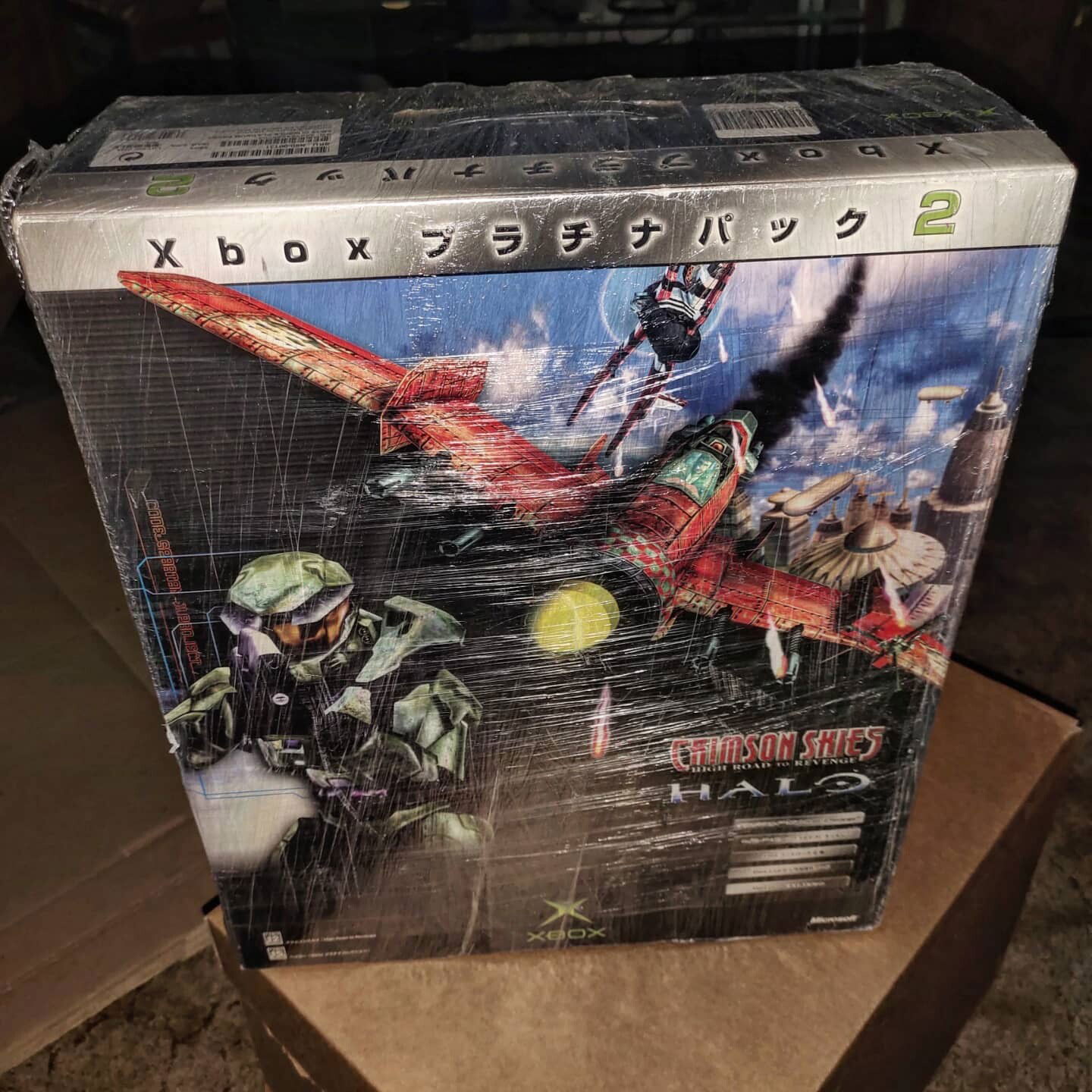 XBOX プラチナパック PLATINUM PACK ソフト欠品 初代 本体 マイクロソフト Microsoft 箱説付【40