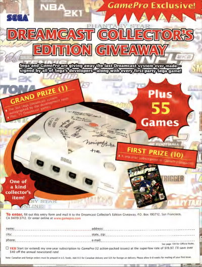 Sega Dreamcast Sega Team Signed Console