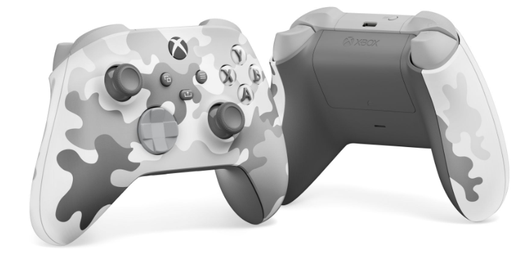  Microsoft Xbox One X Arctic Camo Controller