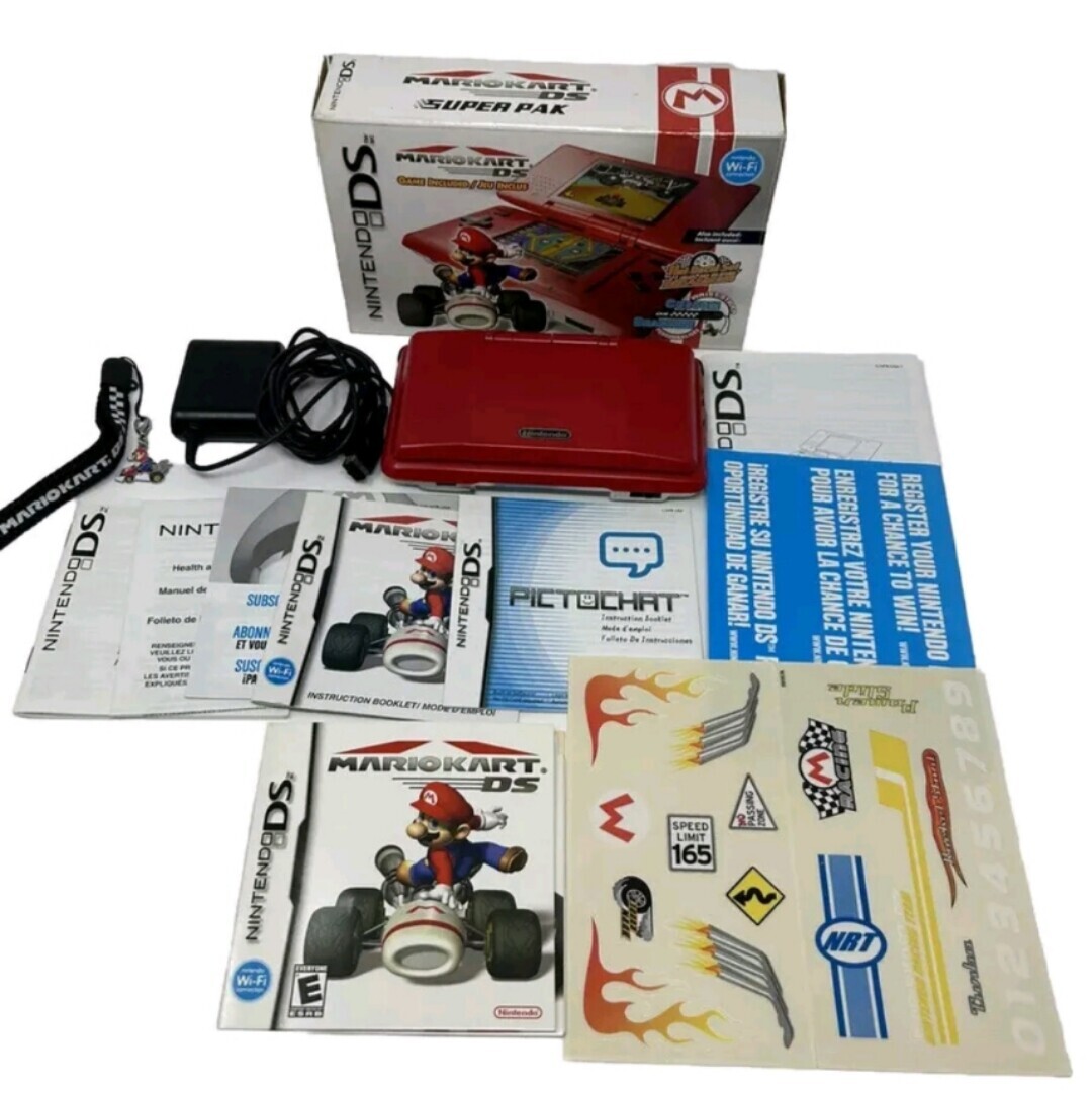  Nintendo DS Mario Kart Red Console [CA]