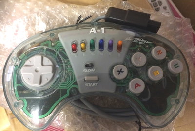 Sega Saturn A-1 Clear Pad
