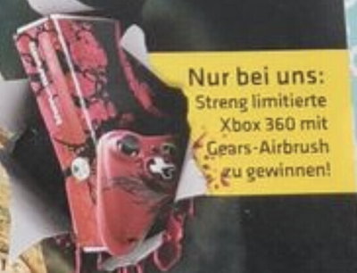 Microsoft Xbox 360 Gears of War Airbrush Console [DE]