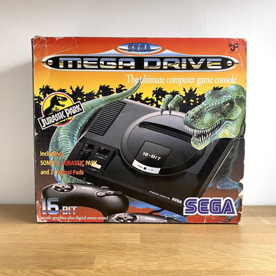 Sega Genesis Mega Drive Sonic +  Jurassic Park Bundle 