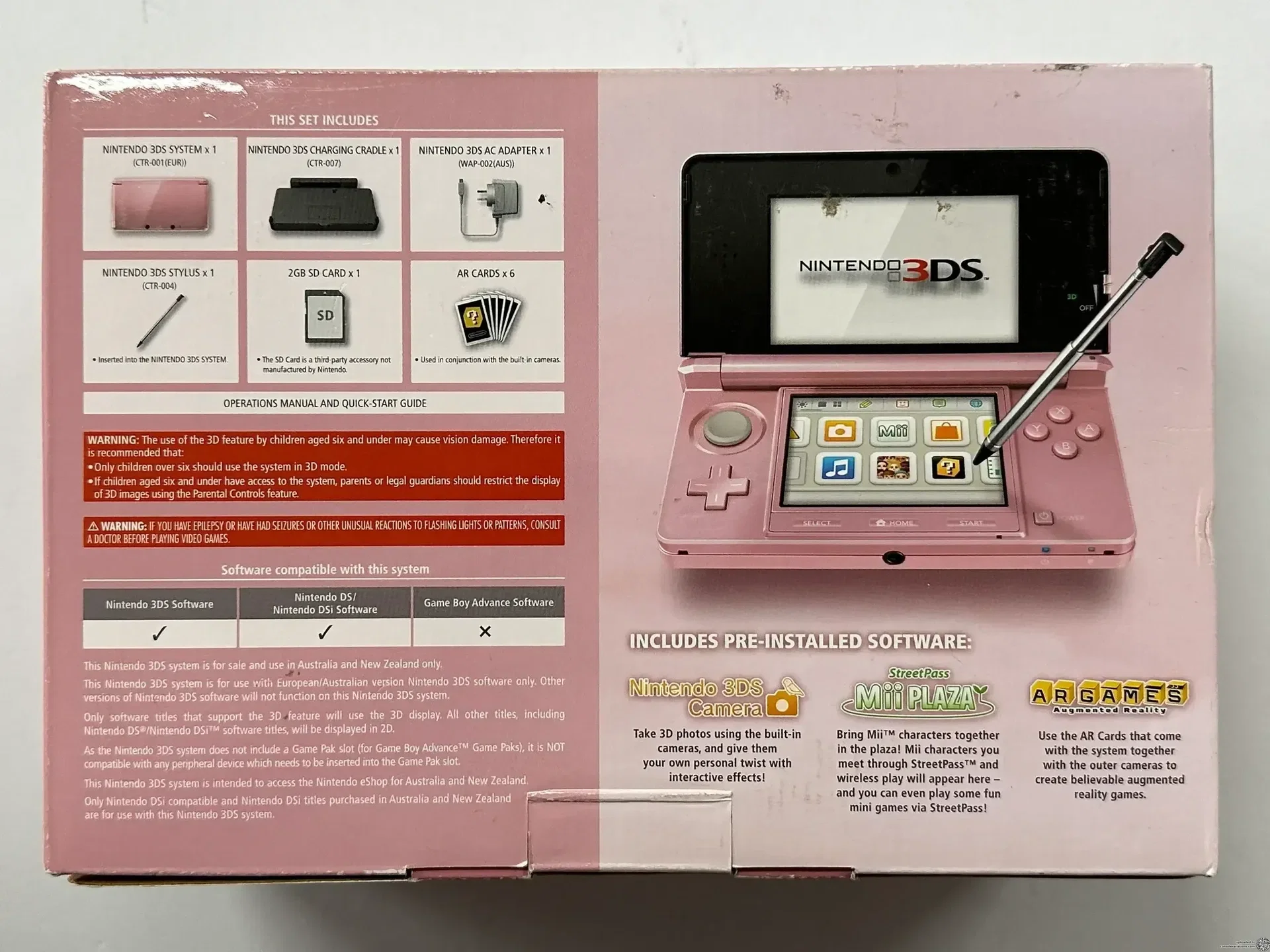 Consolevariations - Nintendo 3DS Lavender Pink Console [AUS