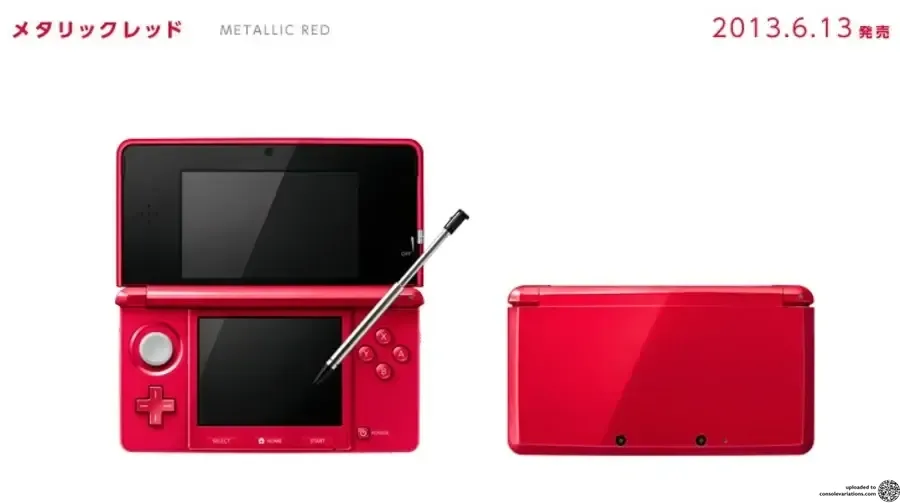 Consolevariations - Nintendo 3DS Metallic Red Console [EU