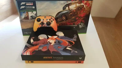 Microsoft Xbox One X Crunchyroll Black Console
