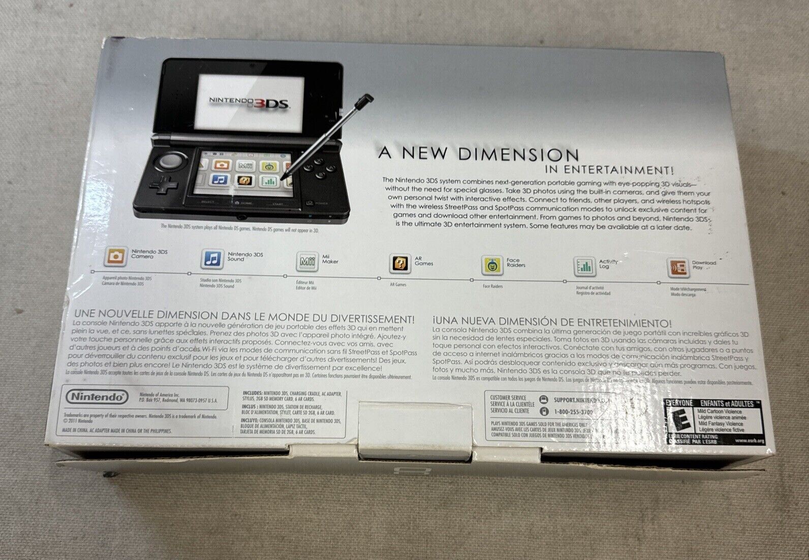 Nintendo 3DS Cosmo Black Console [NA]