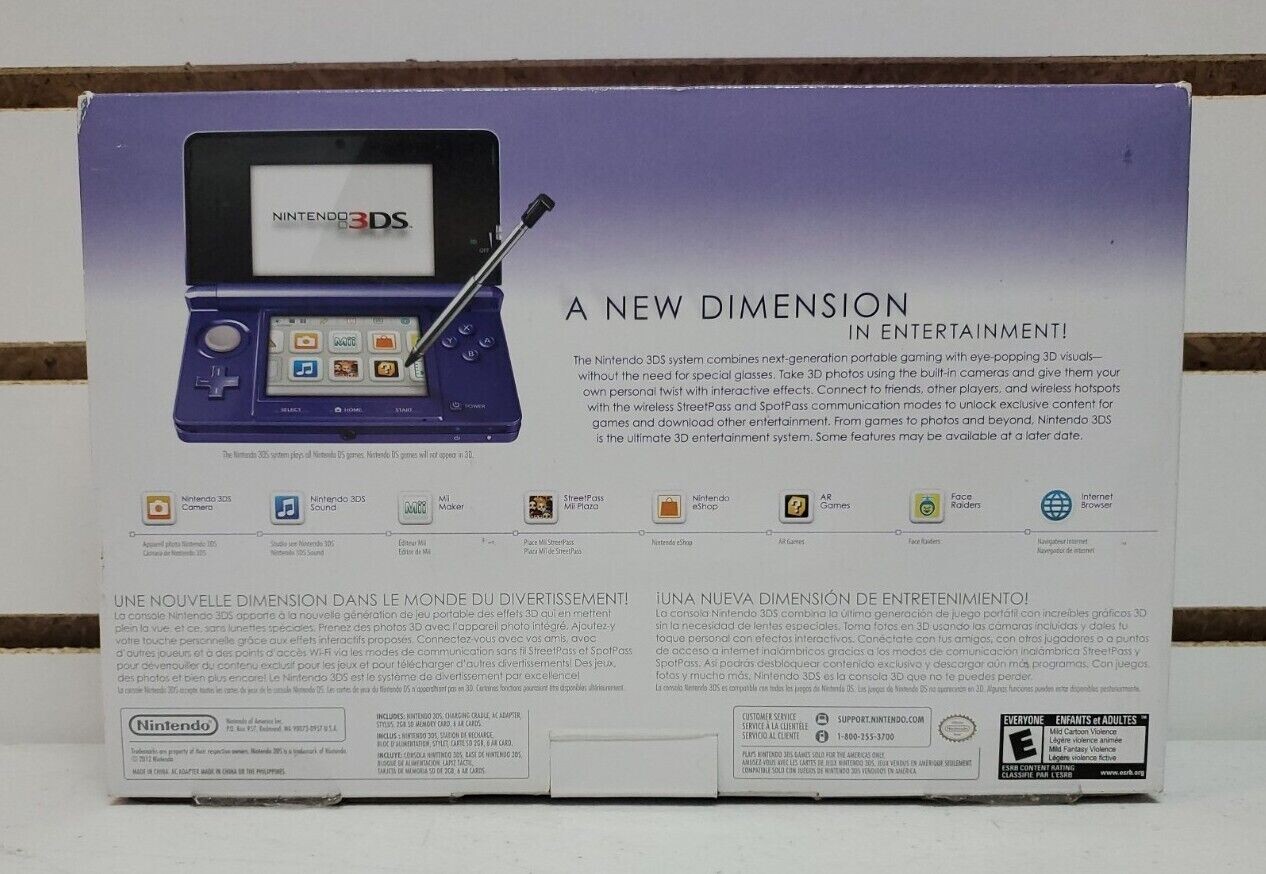 Nintendo 3DS Midnight Purple Console