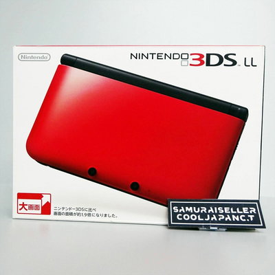 Nintendo 3DS LL Red/Black Console [JP]