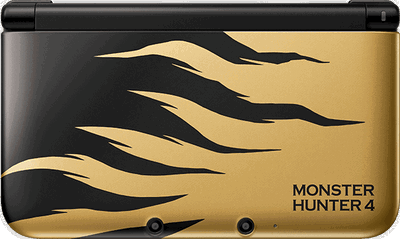 Nintendo 3DS LL Monster Hunter 4 Rajang Gold Console