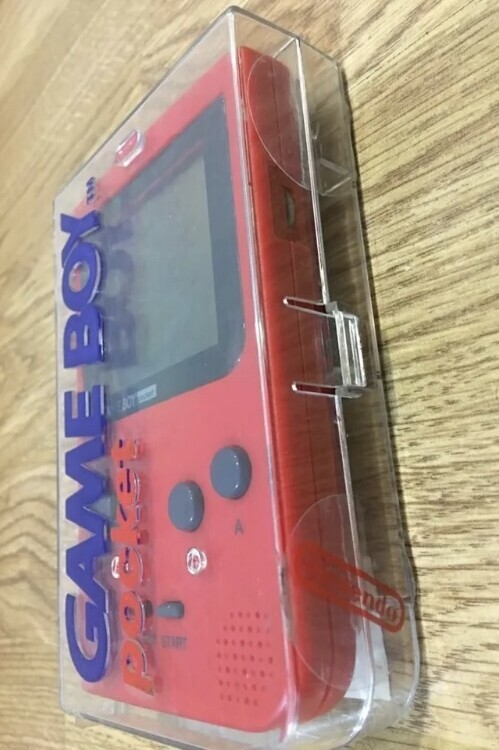  Nintendo Game Boy Pocket Red Clear Case [ESP]