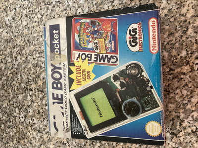 Nintendo Game Boy Pocket Clear Super Mario Land 2 Bundle [IT]