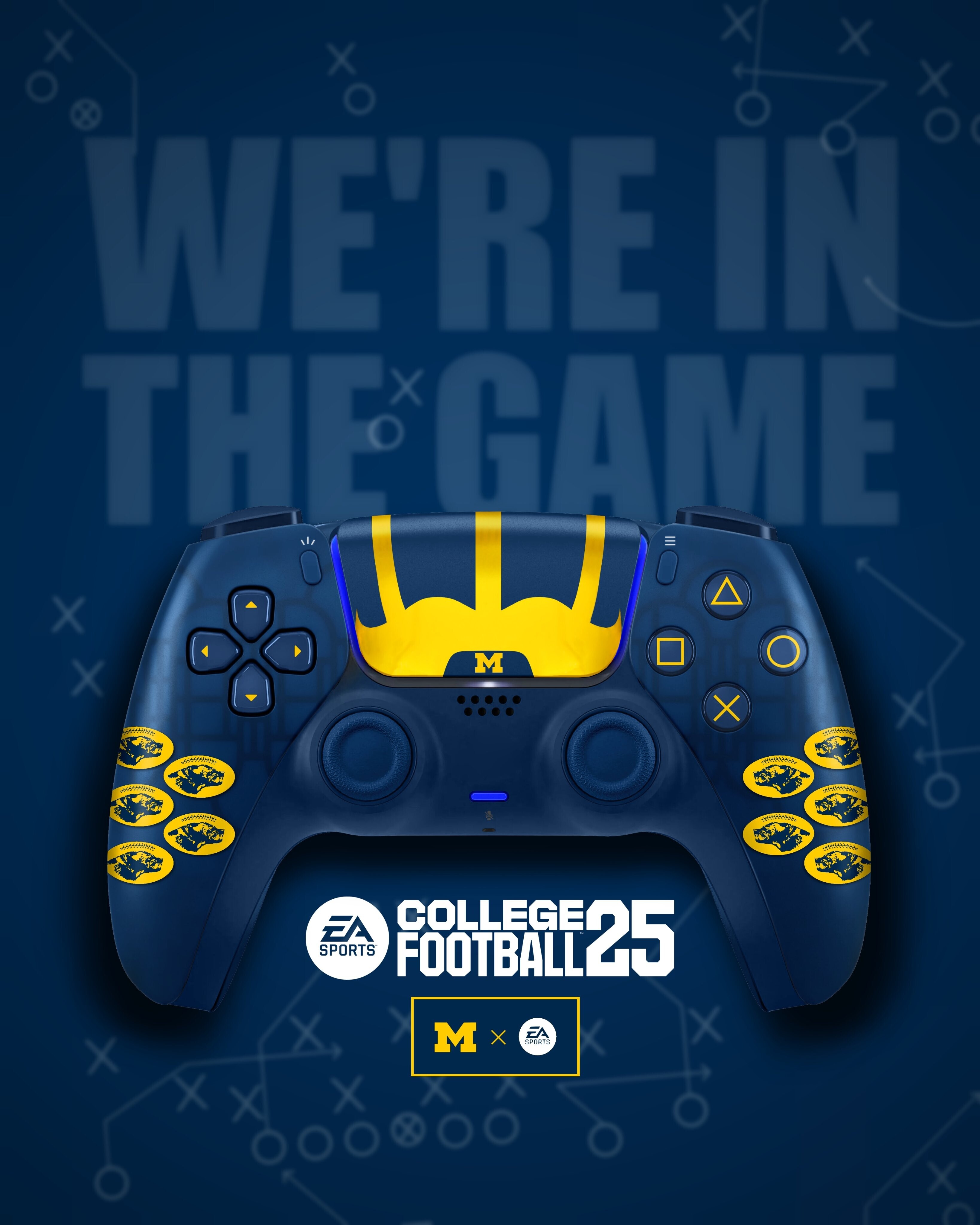  Sony PlayStation 5 DualSense Michigan Football Controller [US]