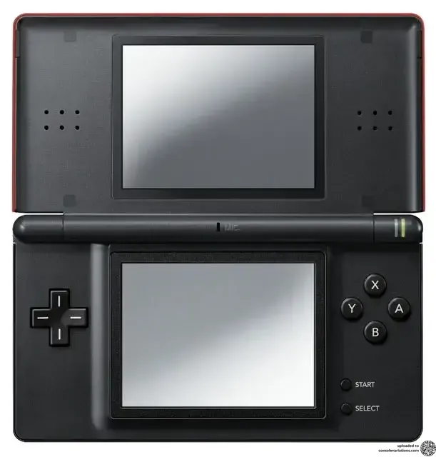 Consolevariations - Nintendo DS Lite Black & Crimson Red Console