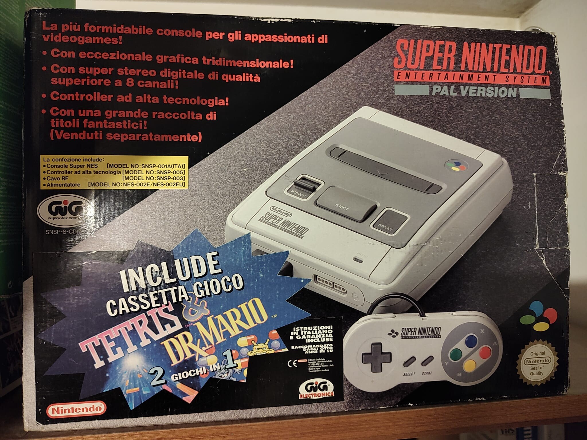  Nintendo SNES Tetris &amp; DR. Mario bundle [IT]