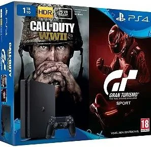  Sony PlayStation 4 Slim Call of Duty WWII + Gran Turismo Bundle