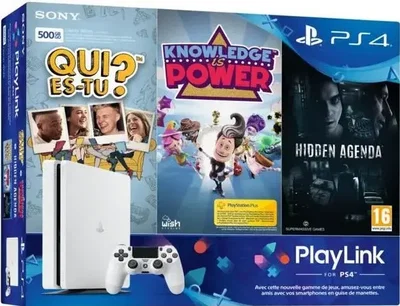 Sony PlayStation 4 Slim Qui es Tu + Knowledge is Power + Hidden Agenda Bundle