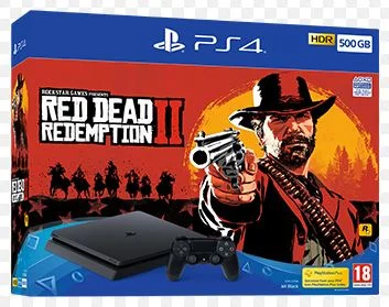  Sony PlayStation 4 Slim Red Dead Redemption II Bundle