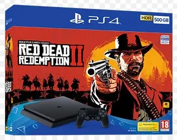 Sony PlayStation 4 Slim Red Dead Redemption II Bundle