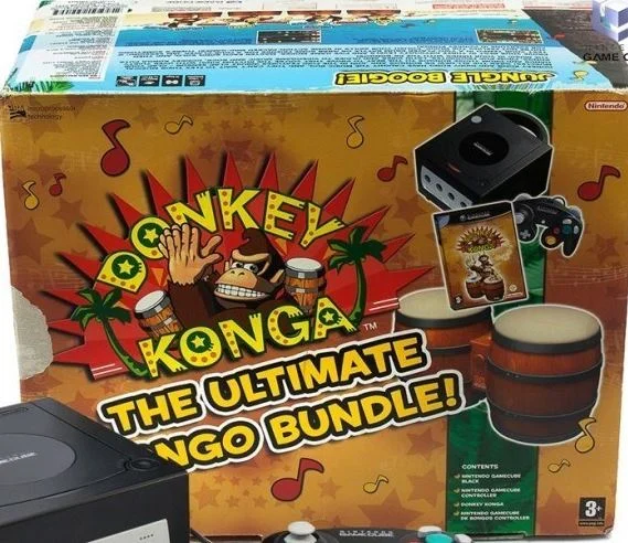  Nintendo GameCube Donkey Konga Bundle [EU]
