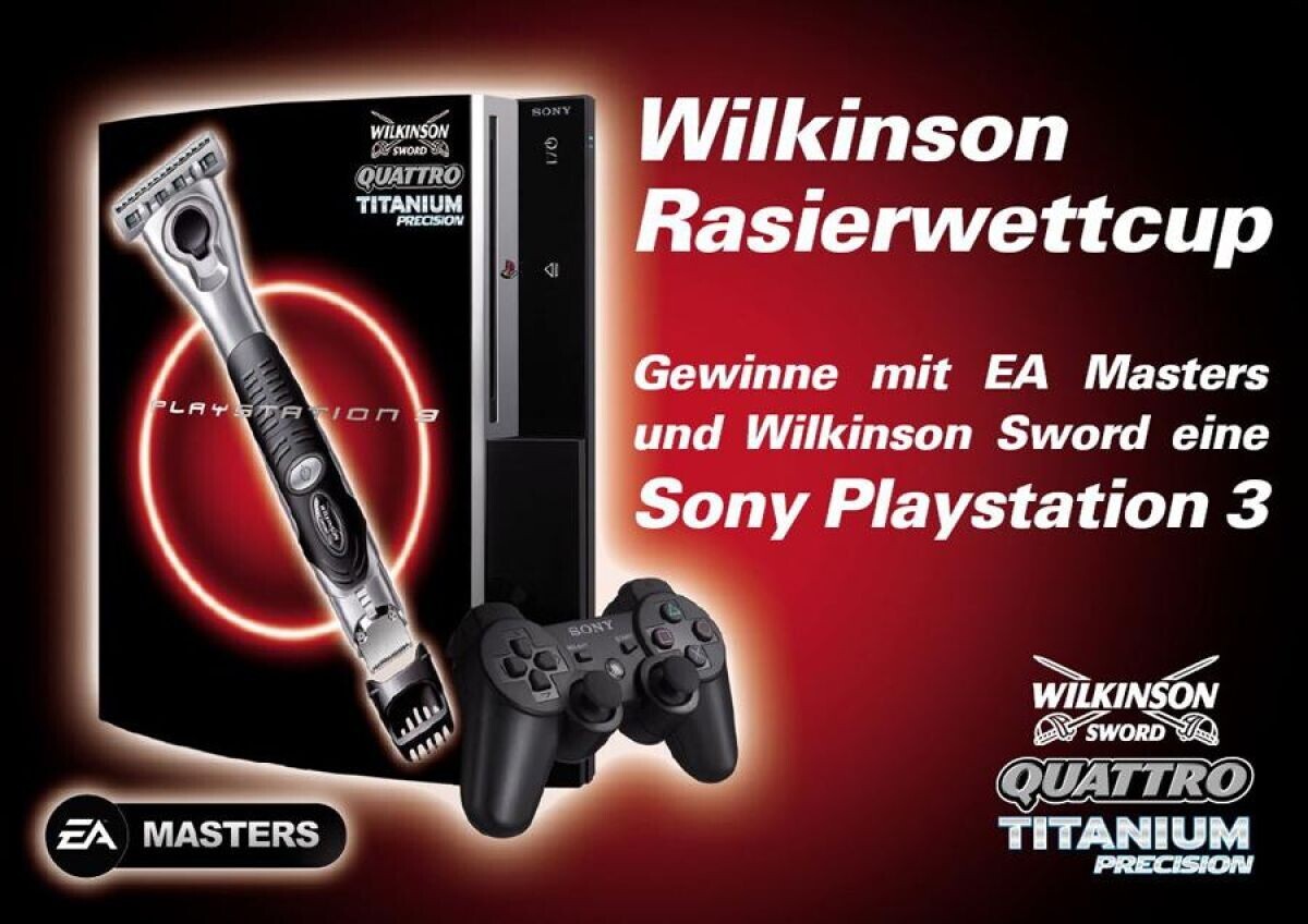  Sony PlayStation 3 Wilkinson Rasierwettcup Console
