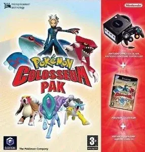 Nintendo GameCube Pokemon Colosseum Red Border Bundle