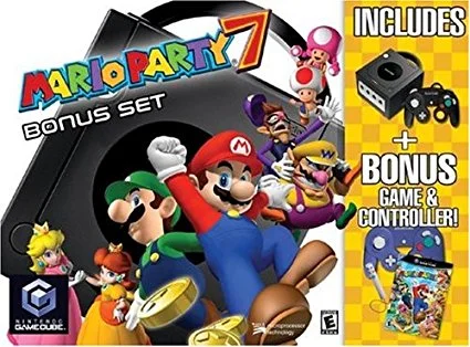  Nintendo GameCube Mario Party 7 Bundle