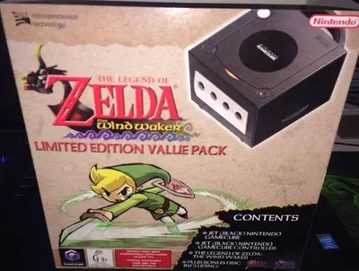 Nintendo GameCube Zelda Windwaker Black Bundle