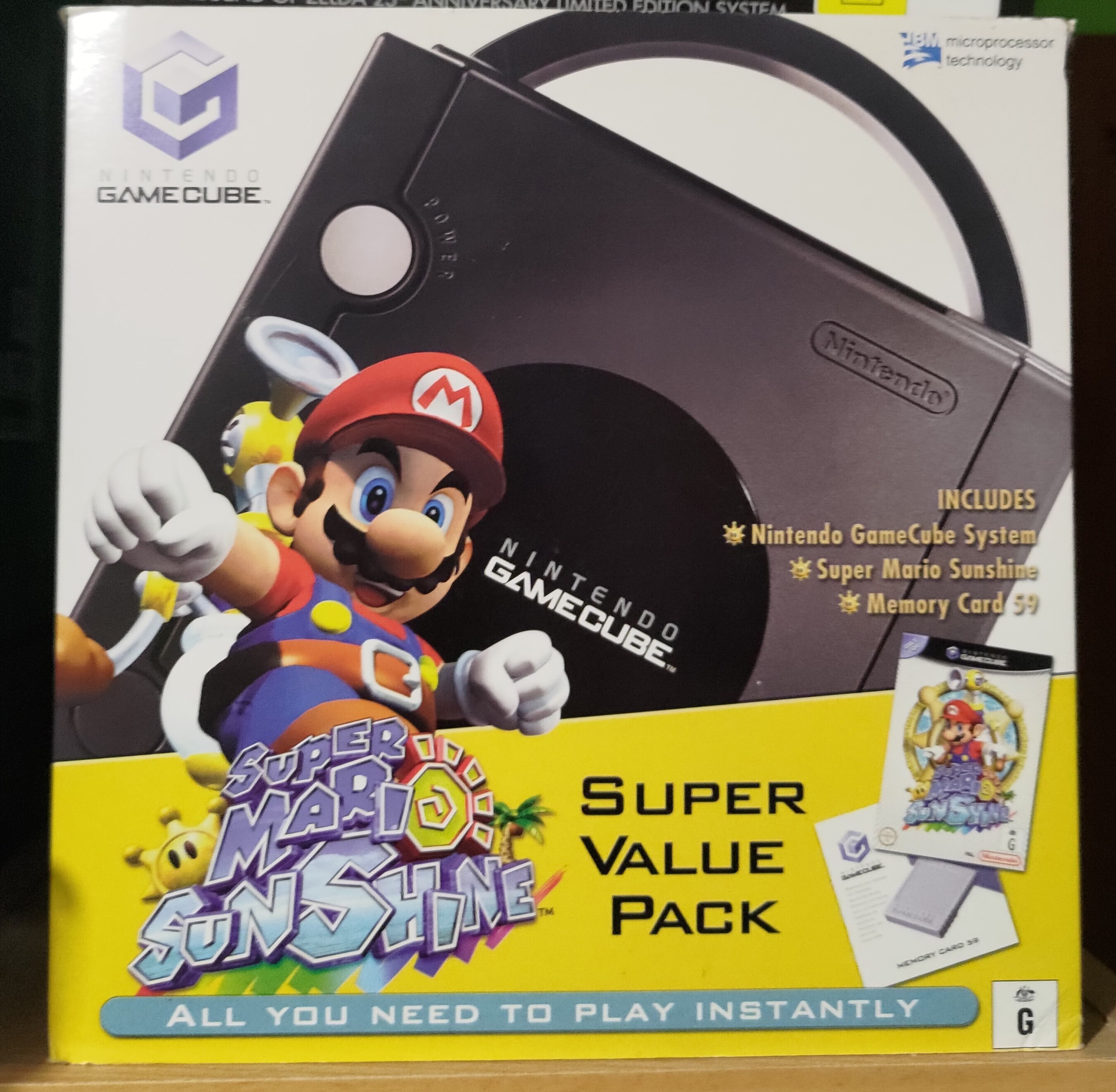  Nintendo Gamecube Super Mario Sunshine Super Value Pack [AUS]