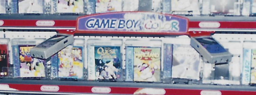  Nintendo Game Boy Color Toys r&#039; Us 1999 dual kiosk