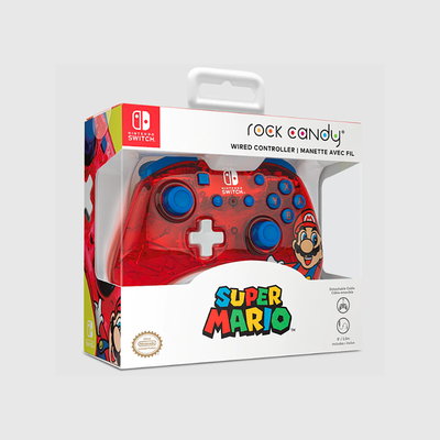 Nintendo Switch Rock Candy - Mario Wired Controller